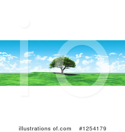 Royalty-Free (RF) Tree Clipart Illustration by KJ Pargeter - Stock Sample #1254179