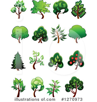 Royalty-Free (RF) Tree Clipart Illustration by Vector Tradition SM - Stock Sample #1270973
