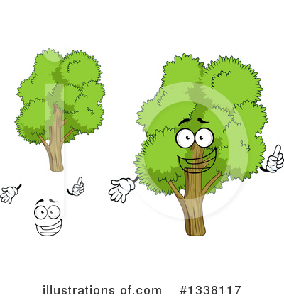 Royalty-Free (RF) Tree Clipart Illustration by Vector Tradition SM - Stock Sample #1338117