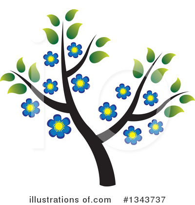 Royalty-Free (RF) Tree Clipart Illustration by ColorMagic - Stock Sample #1343737