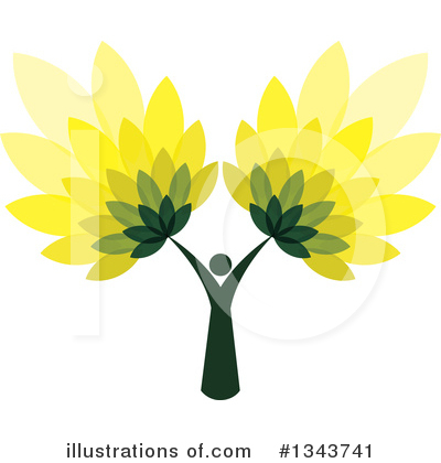 Royalty-Free (RF) Tree Clipart Illustration by ColorMagic - Stock Sample #1343741