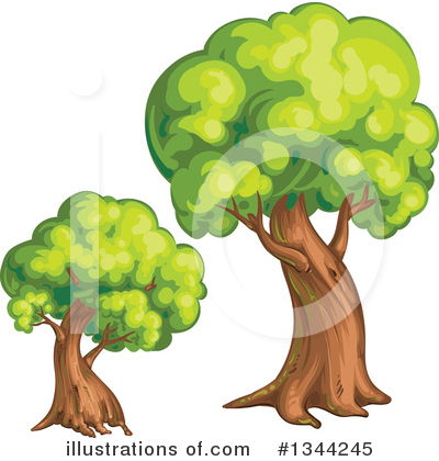 Royalty-Free (RF) Tree Clipart Illustration by merlinul - Stock Sample #1344245