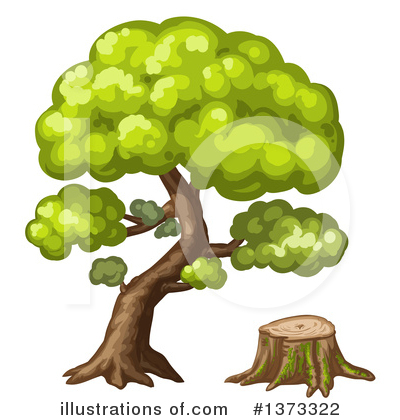 Royalty-Free (RF) Tree Clipart Illustration by merlinul - Stock Sample #1373322