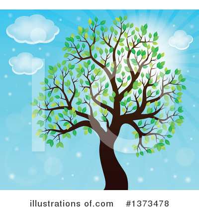 Royalty-Free (RF) Tree Clipart Illustration by visekart - Stock Sample #1373478