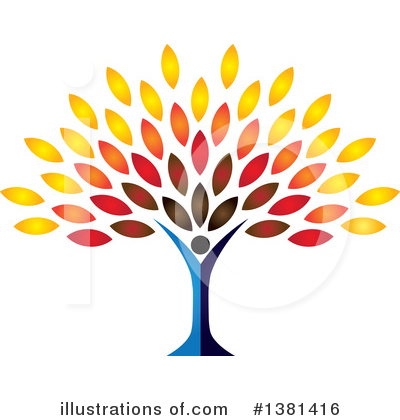 Royalty-Free (RF) Tree Clipart Illustration by ColorMagic - Stock Sample #1381416