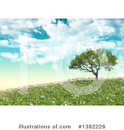 Royalty-Free (RF) Tree Clipart Illustration by KJ Pargeter - Stock Sample #1382226