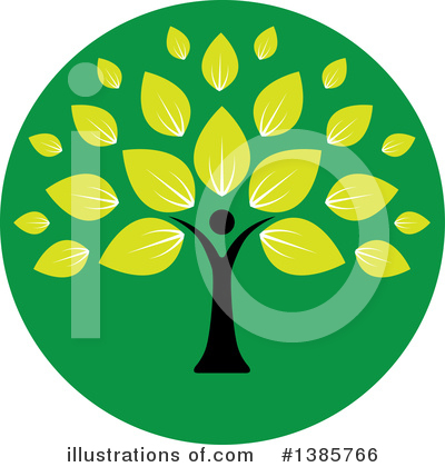 Royalty-Free (RF) Tree Clipart Illustration by ColorMagic - Stock Sample #1385766