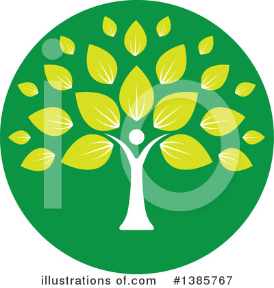 Royalty-Free (RF) Tree Clipart Illustration by ColorMagic - Stock Sample #1385767