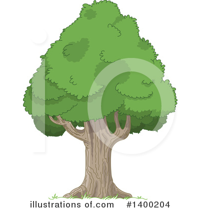 Royalty-Free (RF) Tree Clipart Illustration by Pushkin - Stock Sample #1400204