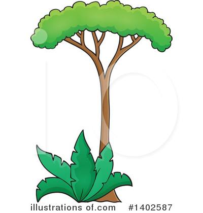 Royalty-Free (RF) Tree Clipart Illustration by visekart - Stock Sample #1402587