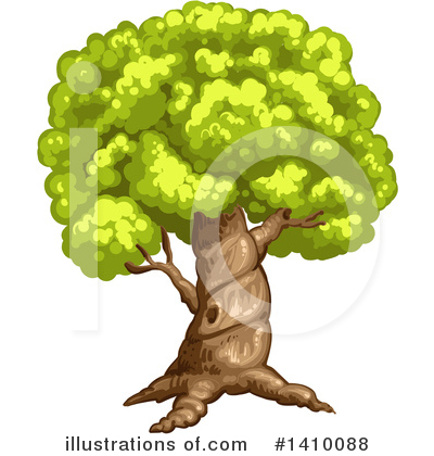 Royalty-Free (RF) Tree Clipart Illustration by merlinul - Stock Sample #1410088