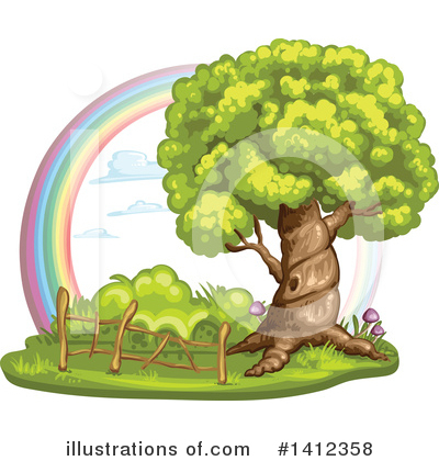 Royalty-Free (RF) Tree Clipart Illustration by merlinul - Stock Sample #1412358