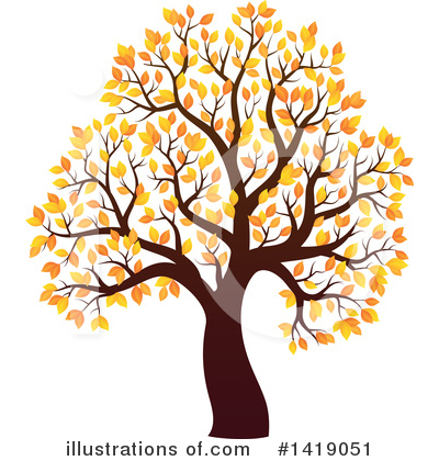 Royalty-Free (RF) Tree Clipart Illustration by visekart - Stock Sample #1419051