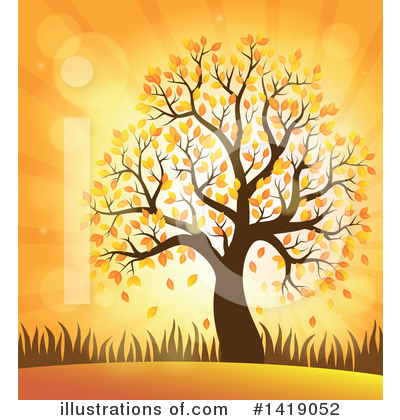 Royalty-Free (RF) Tree Clipart Illustration by visekart - Stock Sample #1419052