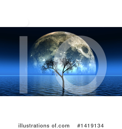 Royalty-Free (RF) Tree Clipart Illustration by KJ Pargeter - Stock Sample #1419134
