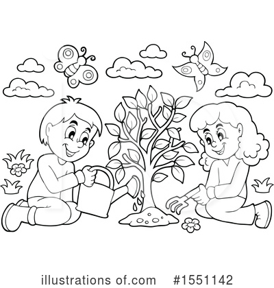 Royalty-Free (RF) Tree Clipart Illustration by visekart - Stock Sample #1551142