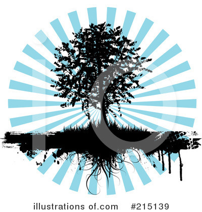 Royalty-Free (RF) Tree Clipart Illustration by KJ Pargeter - Stock Sample #215139