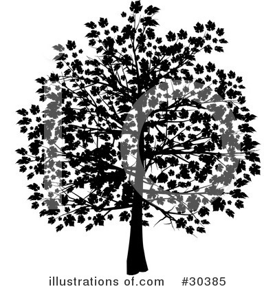 Royalty-Free (RF) Tree Clipart Illustration by elaineitalia - Stock Sample #30385