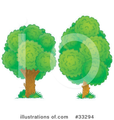 Royalty-Free (RF) Tree Clipart Illustration by Alex Bannykh - Stock Sample #33294