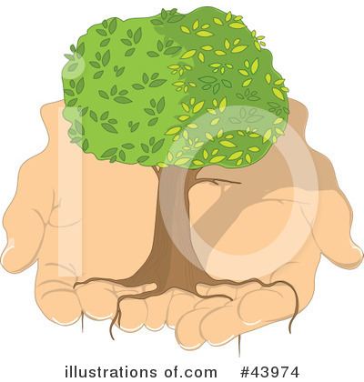 Royalty-Free (RF) Tree Clipart Illustration by Maria Bell - Stock Sample #43974