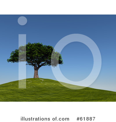 Royalty-Free (RF) Tree Clipart Illustration by ShazamImages - Stock Sample #61887