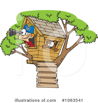 Tree House Clipart #1063541 by toonaday