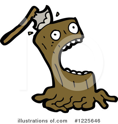 Royalty-Free (RF) Tree Stump Clipart Illustration by lineartestpilot - Stock Sample #1225646