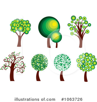 Royalty-Free (RF) Trees Clipart Illustration by Vector Tradition SM - Stock Sample #1063726