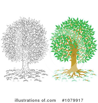 Royalty-Free (RF) Trees Clipart Illustration by Alex Bannykh - Stock Sample #1079917