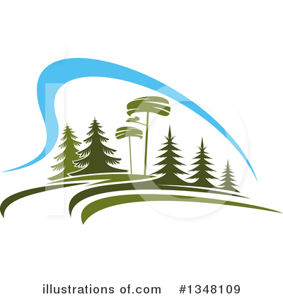 Royalty-Free (RF) Trees Clipart Illustration by Vector Tradition SM - Stock Sample #1348109