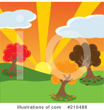 Royalty-Free (RF) Trees Clipart Illustration by Rosie Piter - Stock Sample #210488