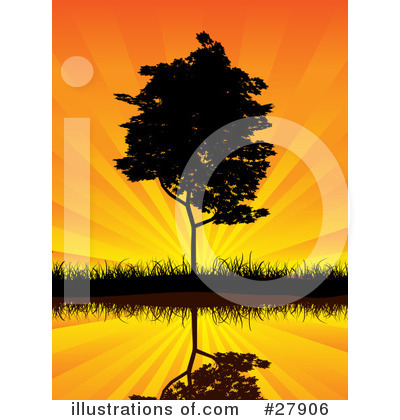 Royalty-Free (RF) Trees Clipart Illustration by KJ Pargeter - Stock Sample #27906
