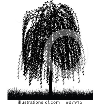 Willow Tree Clipart #27915 by KJ Pargeter
