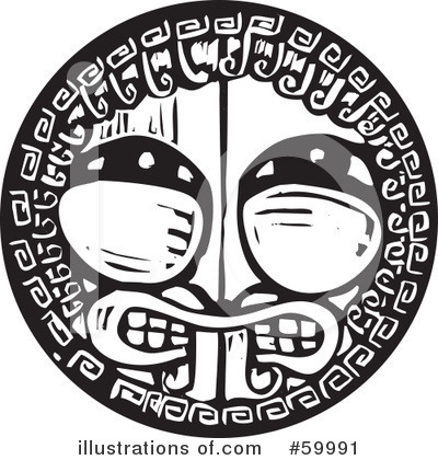 Royalty-Free (RF) Tribal Clipart Illustration by xunantunich - Stock Sample #59991