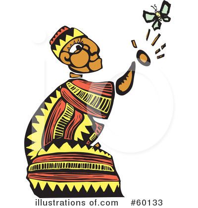 Royalty-Free (RF) Tribal Man Clipart Illustration by xunantunich - Stock Sample #60133
