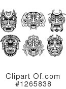 Tribal Mask Clipart #1265838 by Vector Tradition SM