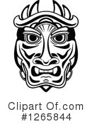 Tribal Mask Clipart #1265844 by Vector Tradition SM