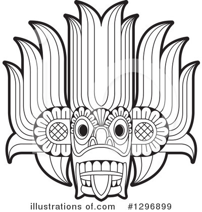 Royalty-Free (RF) Tribal Mask Clipart Illustration by Lal Perera - Stock Sample #1296899