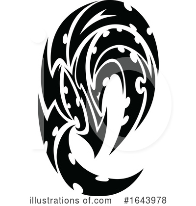 Royalty-Free (RF) Tribal Tattoo Clipart Illustration by Morphart Creations - Stock Sample #1643978
