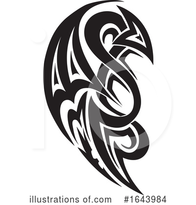 Royalty-Free (RF) Tribal Tattoo Clipart Illustration by Morphart Creations - Stock Sample #1643984