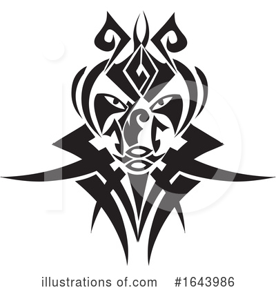 Royalty-Free (RF) Tribal Tattoo Clipart Illustration by Morphart Creations - Stock Sample #1643986