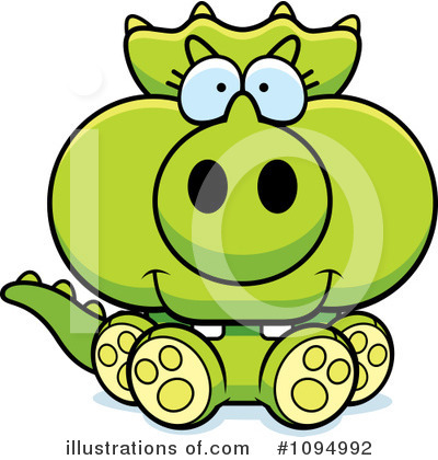 Royalty-Free (RF) Triceratops Clipart Illustration by Cory Thoman - Stock Sample #1094992