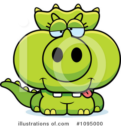 Royalty-Free (RF) Triceratops Clipart Illustration by Cory Thoman - Stock Sample #1095000