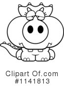 Triceratops Clipart #1141813 by Cory Thoman
