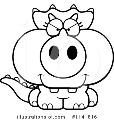 Royalty-Free (RF) Triceratops Clipart Illustration by Cory Thoman - Stock Sample #1141816