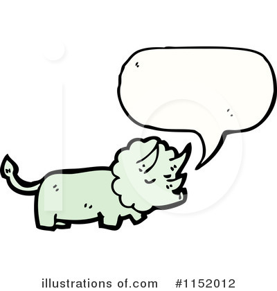 Royalty-Free (RF) Triceratops Clipart Illustration by lineartestpilot - Stock Sample #1152012