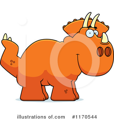 Triceratops Clipart #1170544 by Cory Thoman