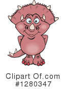 Triceratops Clipart #1280347 by Dennis Holmes Designs