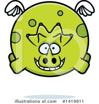 Royalty-Free (RF) Triceratops Clipart Illustration by Cory Thoman - Stock Sample #1419911