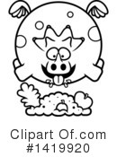 Triceratops Clipart #1419920 by Cory Thoman